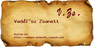 Vadász Zsanett névjegykártya
